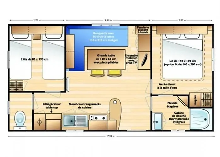 Кемпинг 3 Etoiles - Parc Aquatique - Eehcdb Soturac